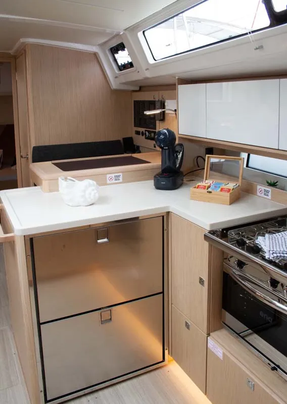 Galley of Nonica, a Bavaria C46 sailboat at Split, Croatia
