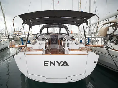 Enya, a Elan Impression 45.1 sailboat at Biograd na Moru, Croatia
