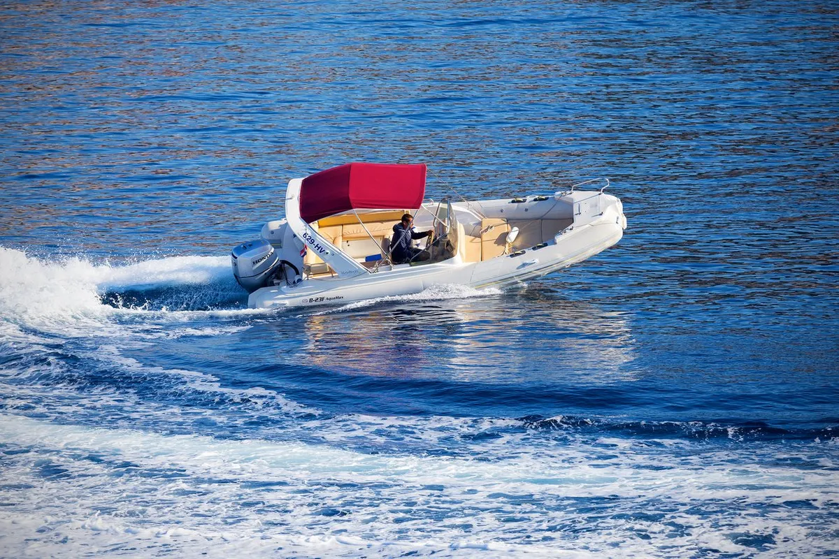 Aquamax BF-23F, a Inmark Marine Aquamax BF-23F RIB at Hvar town, Croatia