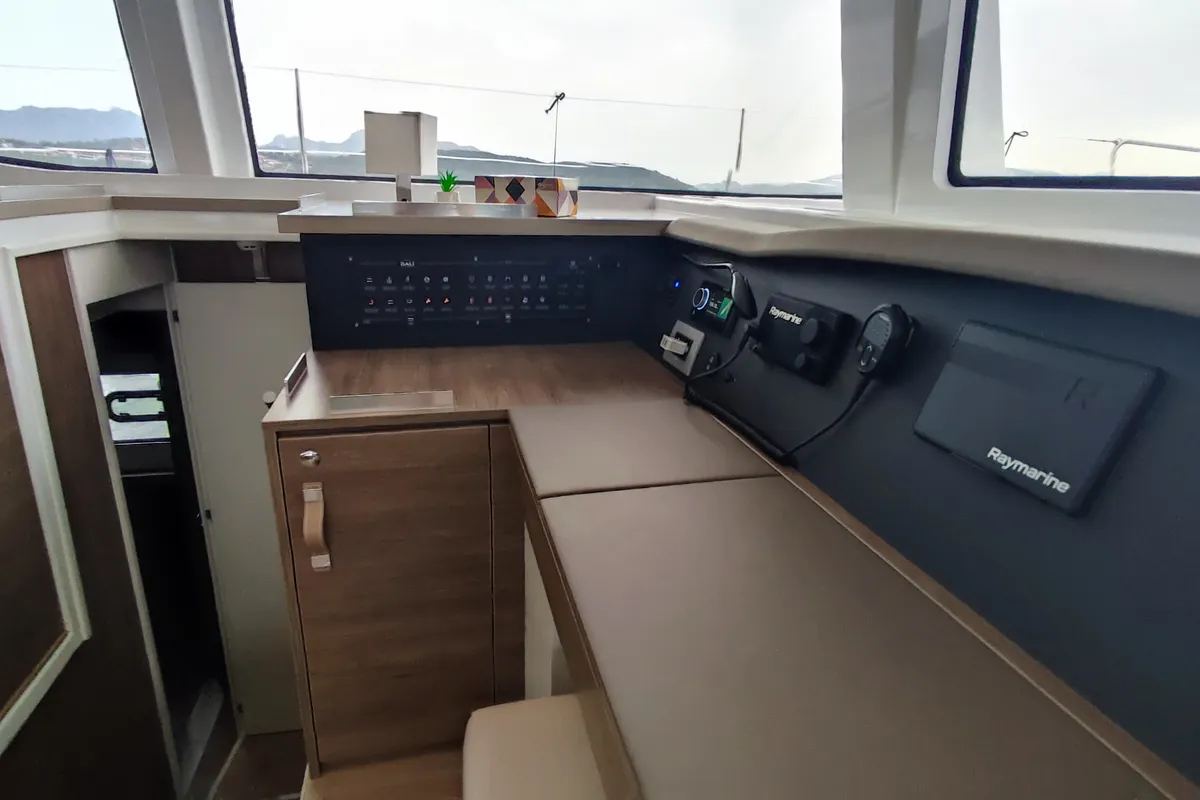 Physeter, a Bali 4.8 catamaran at Olbia, Italy