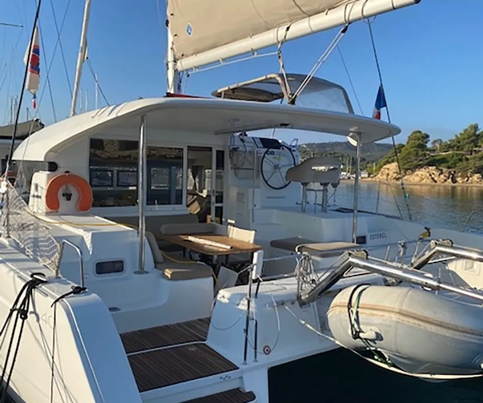 ESTEREL, a Lagoon 40 catamaran at La Favière, France