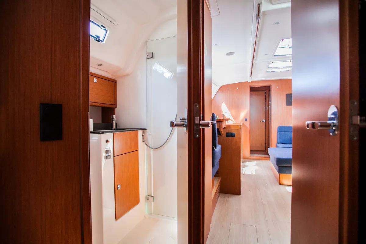 Head on Game Point, a Bavaria Cruiser 51 sailboat at Dubrovnik, Croatia