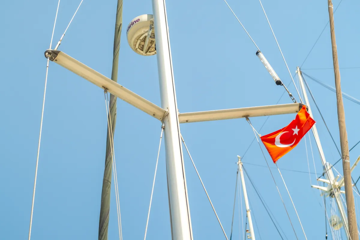 Premium, a Beneteau Oceanis 40 sailboat at Fethiye, Turkey