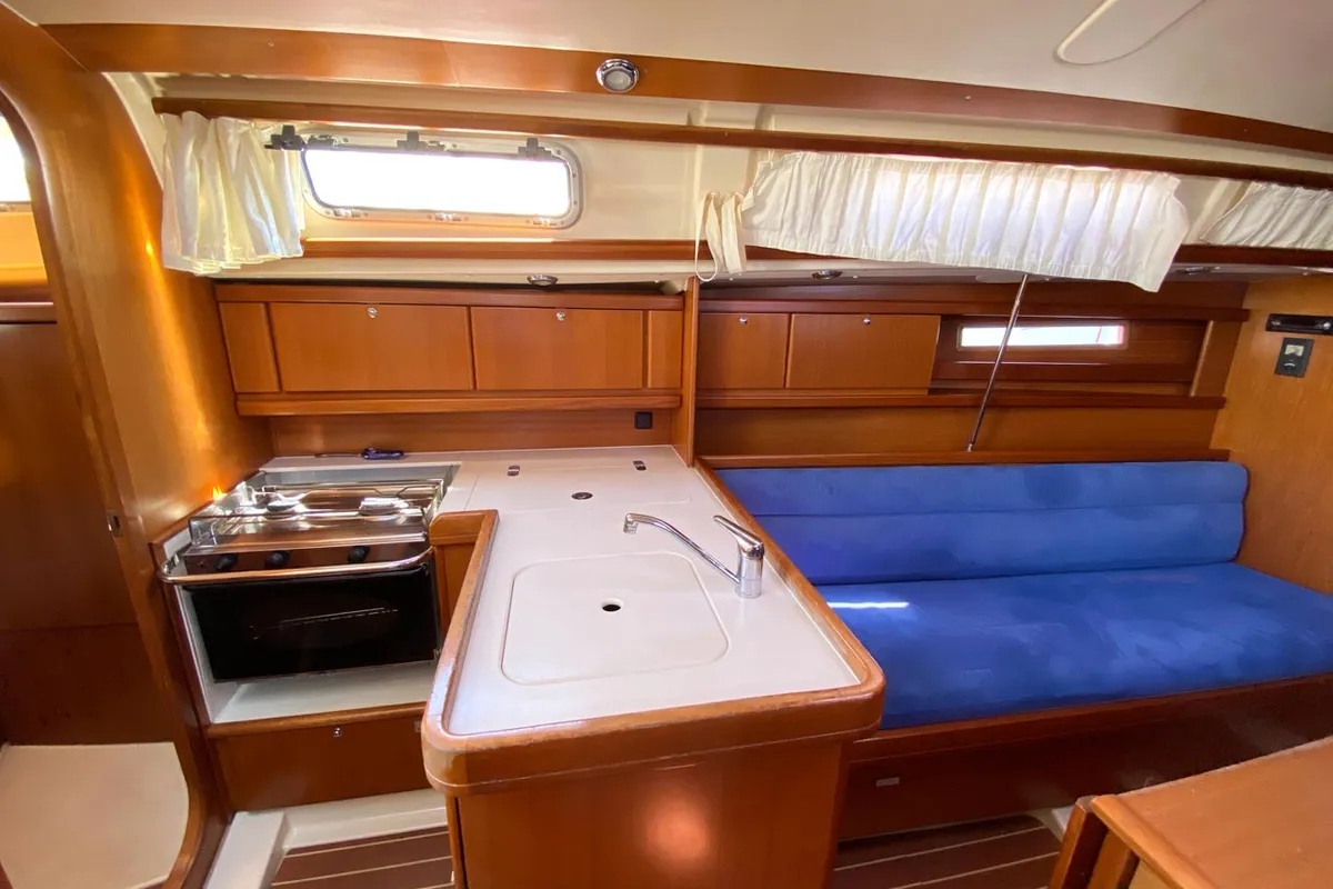 Galley of Rožmarinka, a Dufour 325 GL sailboat at Portorož / Portorose, Slovenia
