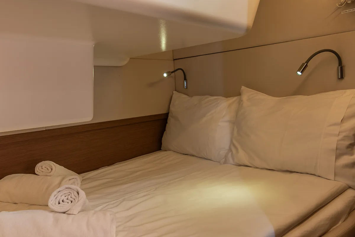 Cabin on Katka, a Lagoon 50 catamaran at Grad Kaštela, Croatia