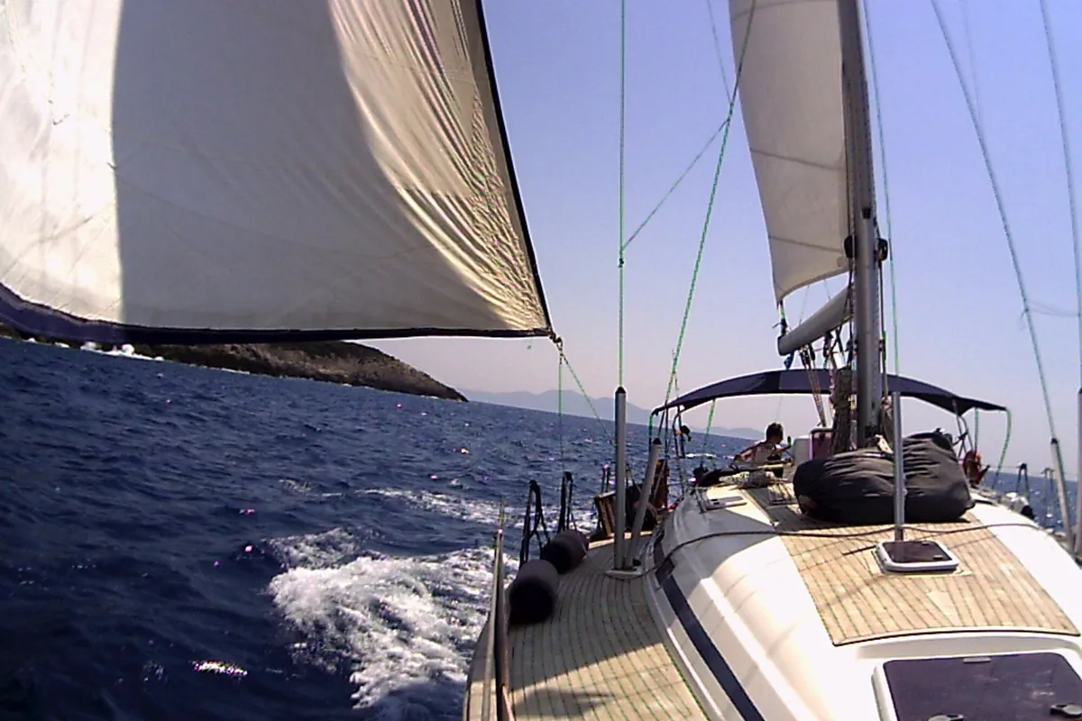 Kos 49, a Bavaria 49 sailboat at Volos Municipality, Greece