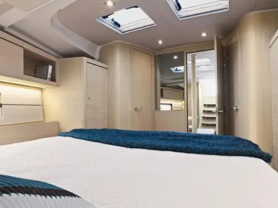 Cabin on FriendSEAp, a Beneteau Oceanis 46.1 sailboat at Municipal Unit of Lefkada, Greece