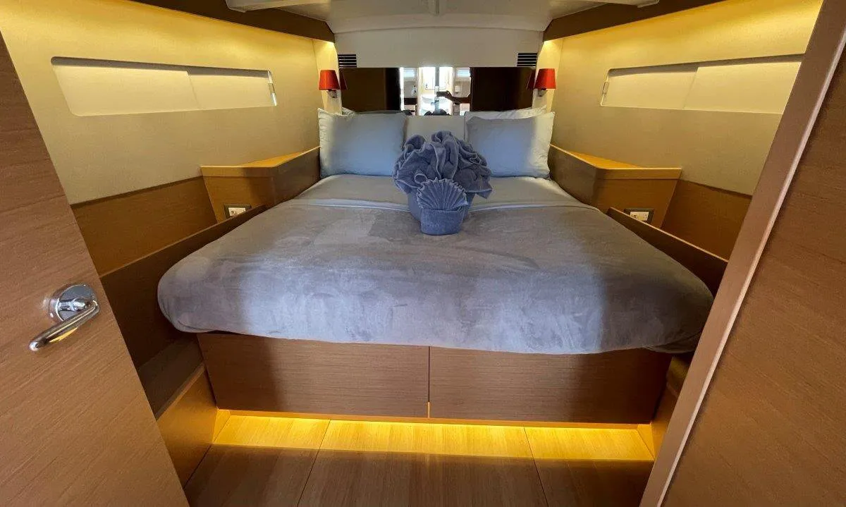 Cabin on White Cap, a Jeanneau Sun Odyssey 440 sailboat at Road Town, British Virgin Islands