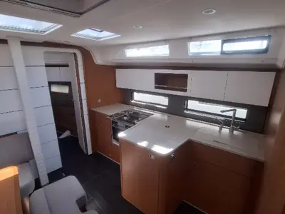 Galley of Simba, a Dufour 41 sailboat at Tonnarella, Italy