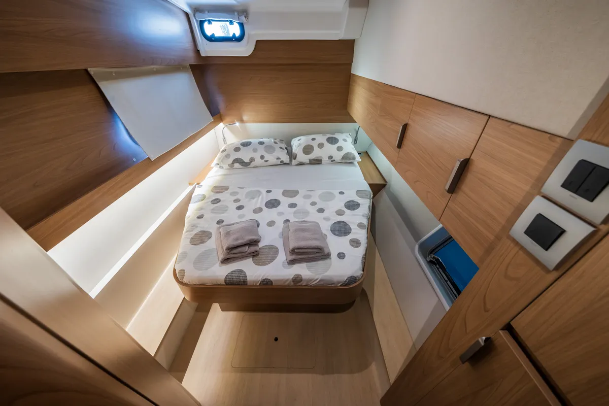 Cabin on Happy Sailor, a Bali Catspace catamaran at Grad Kaštela, Croatia