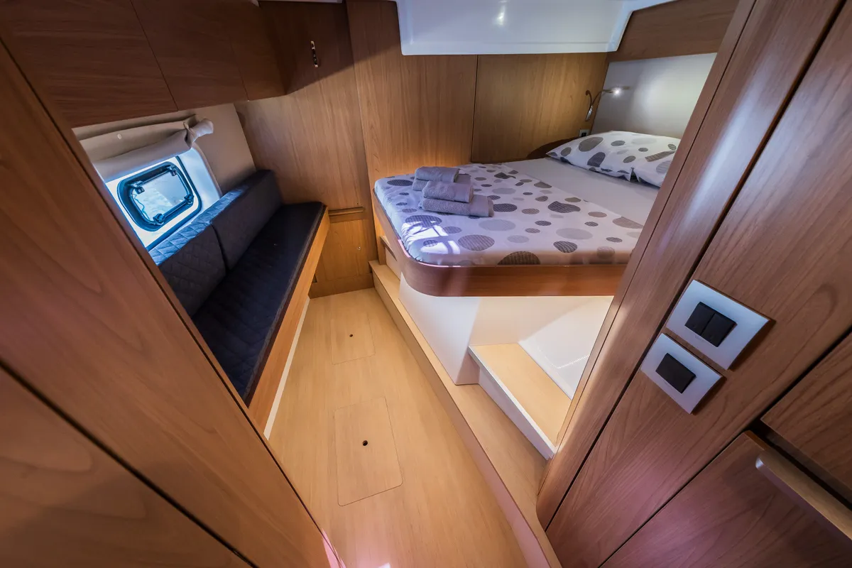 Cabin on Happy Sailor, a Bali Catspace catamaran at Grad Kaštela, Croatia