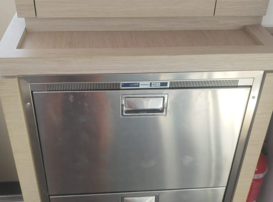 Galley of Arisa, a Fountaine Pajot Astrea 42 catamaran at Općina Rogoznica, Croatia