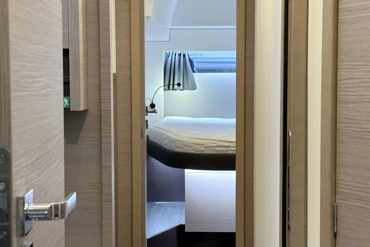 Cabin on Arisa, a Fountaine Pajot Astrea 42 catamaran at Općina Rogoznica, Croatia