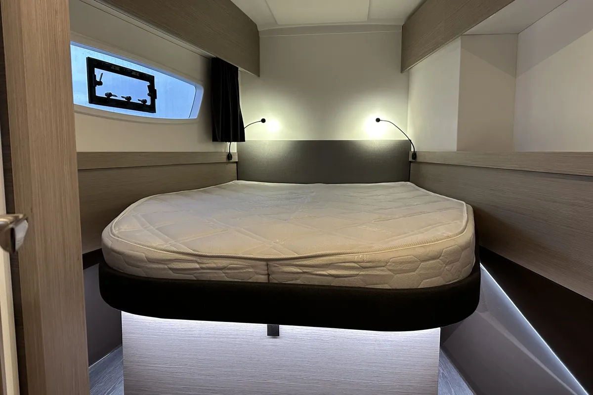 Cabin on Arisa, a Fountaine Pajot Astrea 42 catamaran at Općina Rogoznica, Croatia