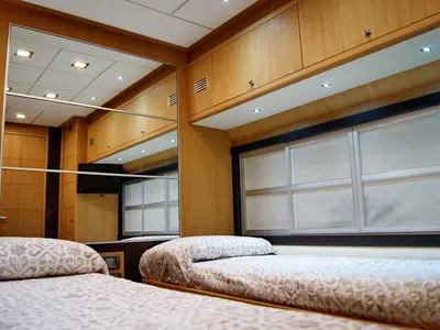 Cabin on Noi Quattro, a Abacus 70 motor yacht at Seget Donji, Croatia