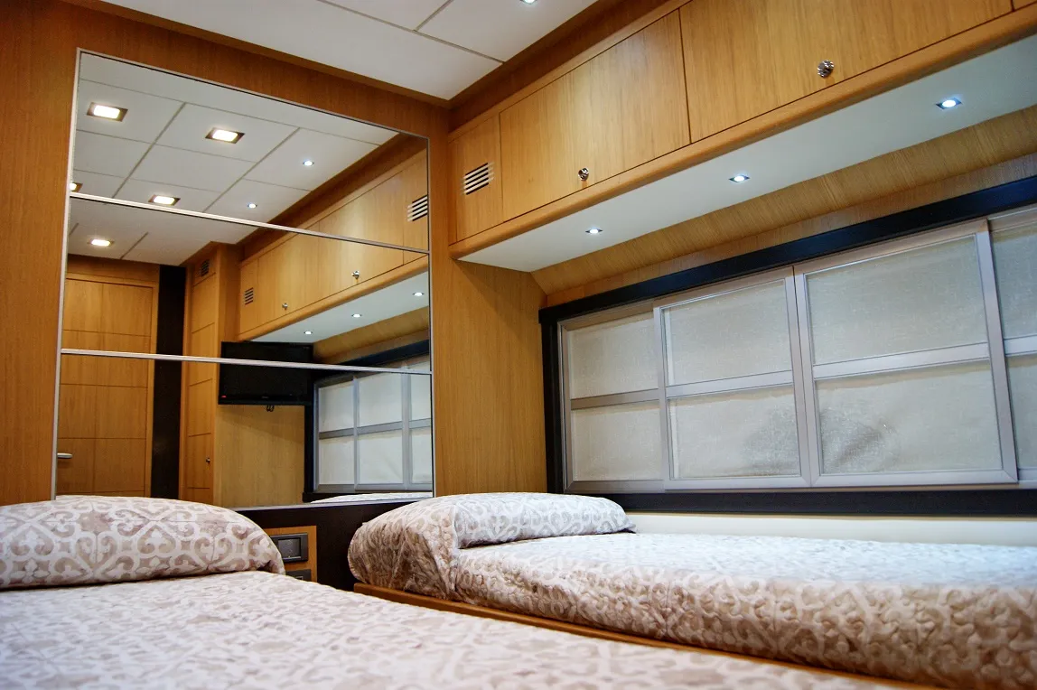 Cabin on Noi Quattro, a Abacus 70 motor yacht at Seget Donji, Croatia