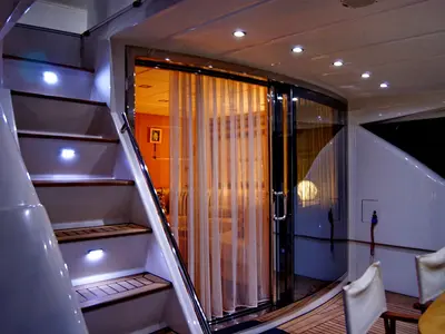 Deck of Noi Quattro, a Abacus 70 motor yacht at Seget Donji, Croatia