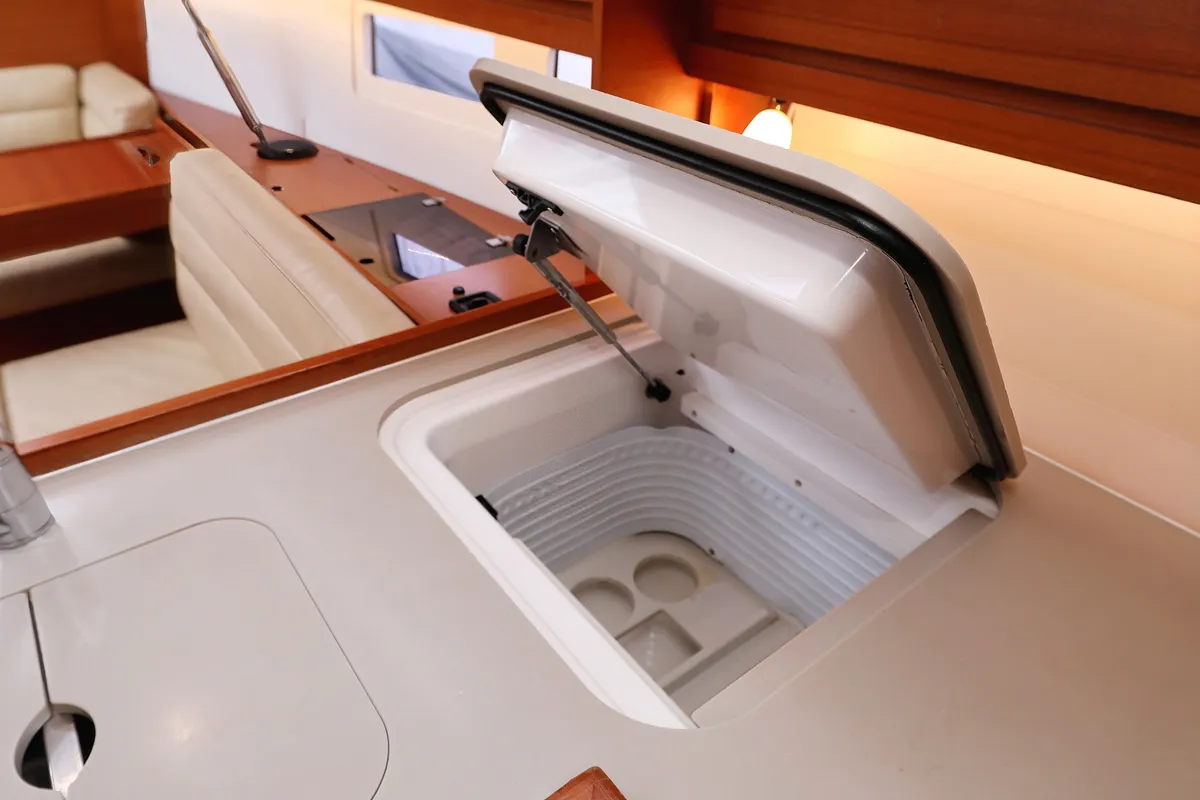 Galley of Fun 4 Friends, a Dufour 412 GL sailboat at Primošten, Croatia