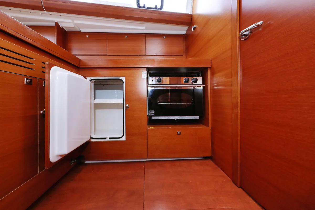 Galley of Fun 4 Friends, a Dufour 412 GL sailboat at Primošten, Croatia