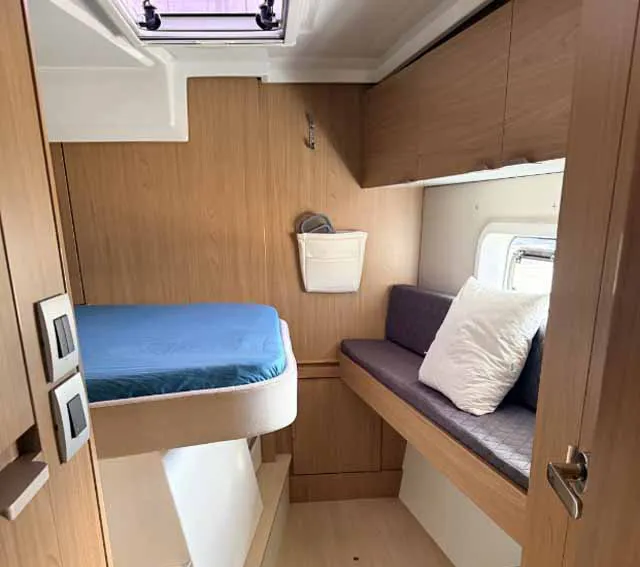 Cabin on Reve De Vie, a Bali Catspace catamaran at Palma de Mallorca, Spain