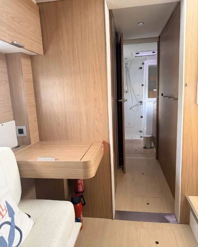 Head on Reve De Vie, a Bali Catspace catamaran at Palma de Mallorca, Spain