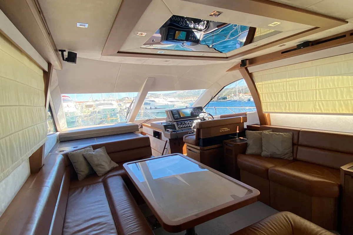 Cabin on Gremix, a Galeon 550 Fly motor yacht at Grad Šibenik, Croatia