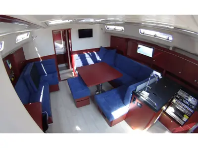 Salon of Vitae, a Hanse 455 sailboat at Medulin, Croatia