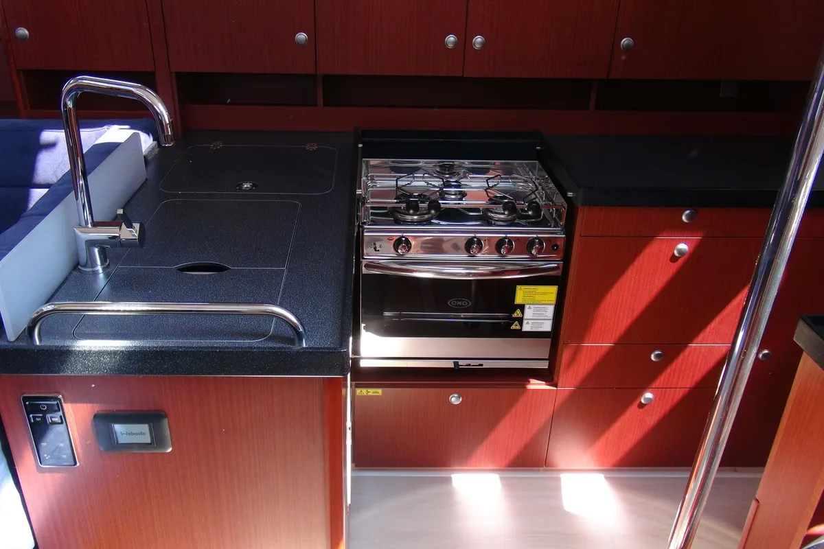 Galley of Vitae, a Hanse 455 sailboat at Medulin, Croatia