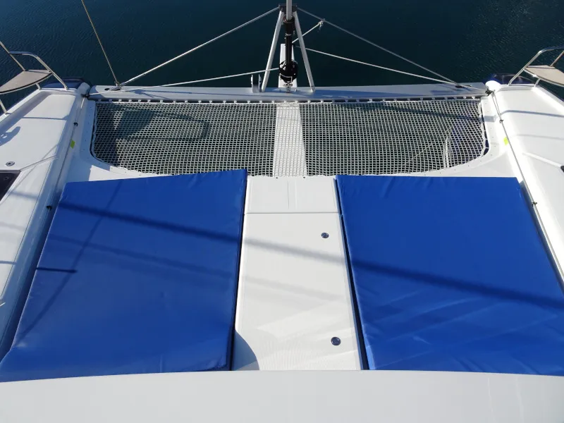 Deck of Mark, a Dufour 48 Catamaran catamaran at Primošten, Croatia