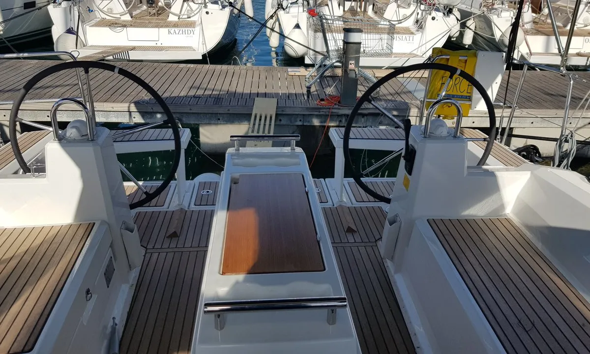 Aga, a Beneteau Oceanis 38.1 sailboat at Grad Biograd na Moru, Croatia
