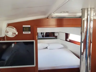 Cabin on Aga, a Beneteau Oceanis 38.1 sailboat at Biograd na Moru, Croatia