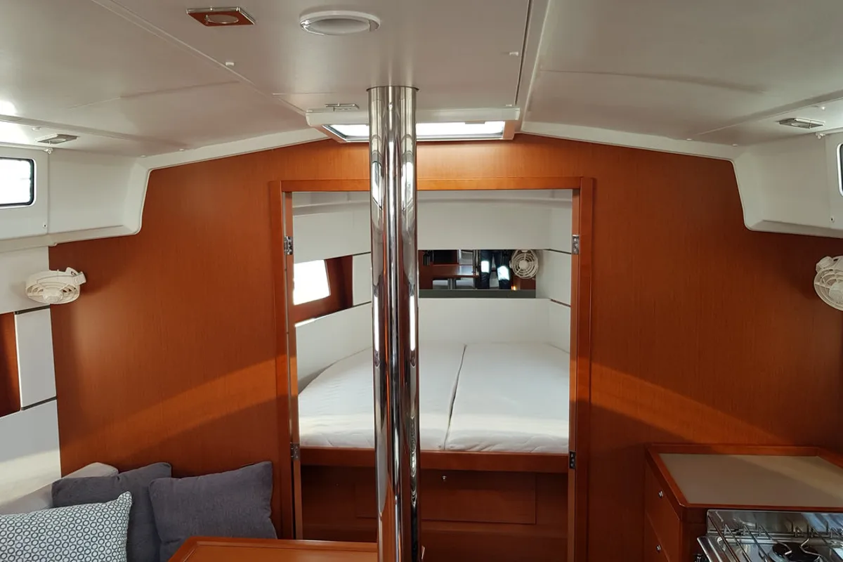 Aga, a Beneteau Oceanis 38.1 sailboat at Grad Biograd na Moru, Croatia