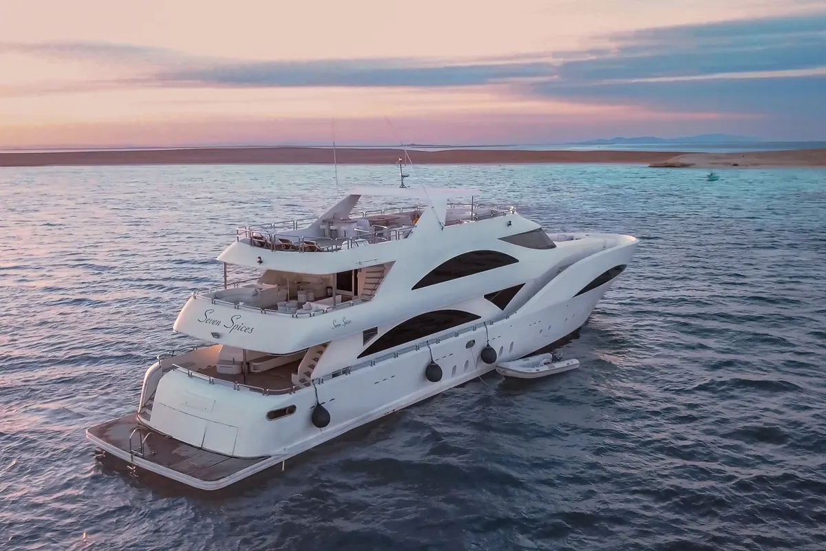 Exterior view of Seven Spices, a Gulet Luxury Motor Yacht motor yacht at El Gouna, Egypt
