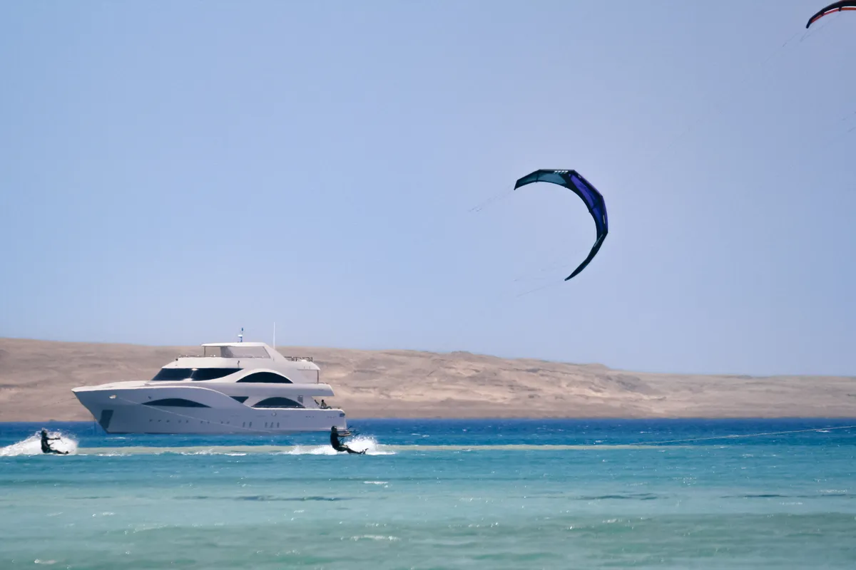 Exterior view of Seven Spices, a Gulet Luxury Motor Yacht motor yacht at El Gouna, Egypt