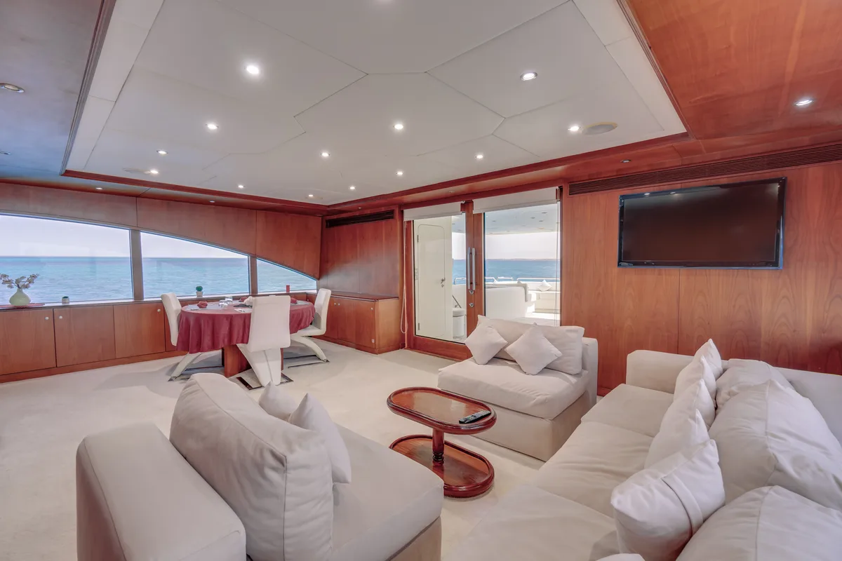 Salon of Seven Spices, a Gulet Luxury Motor Yacht motor yacht at El Gouna, Egypt