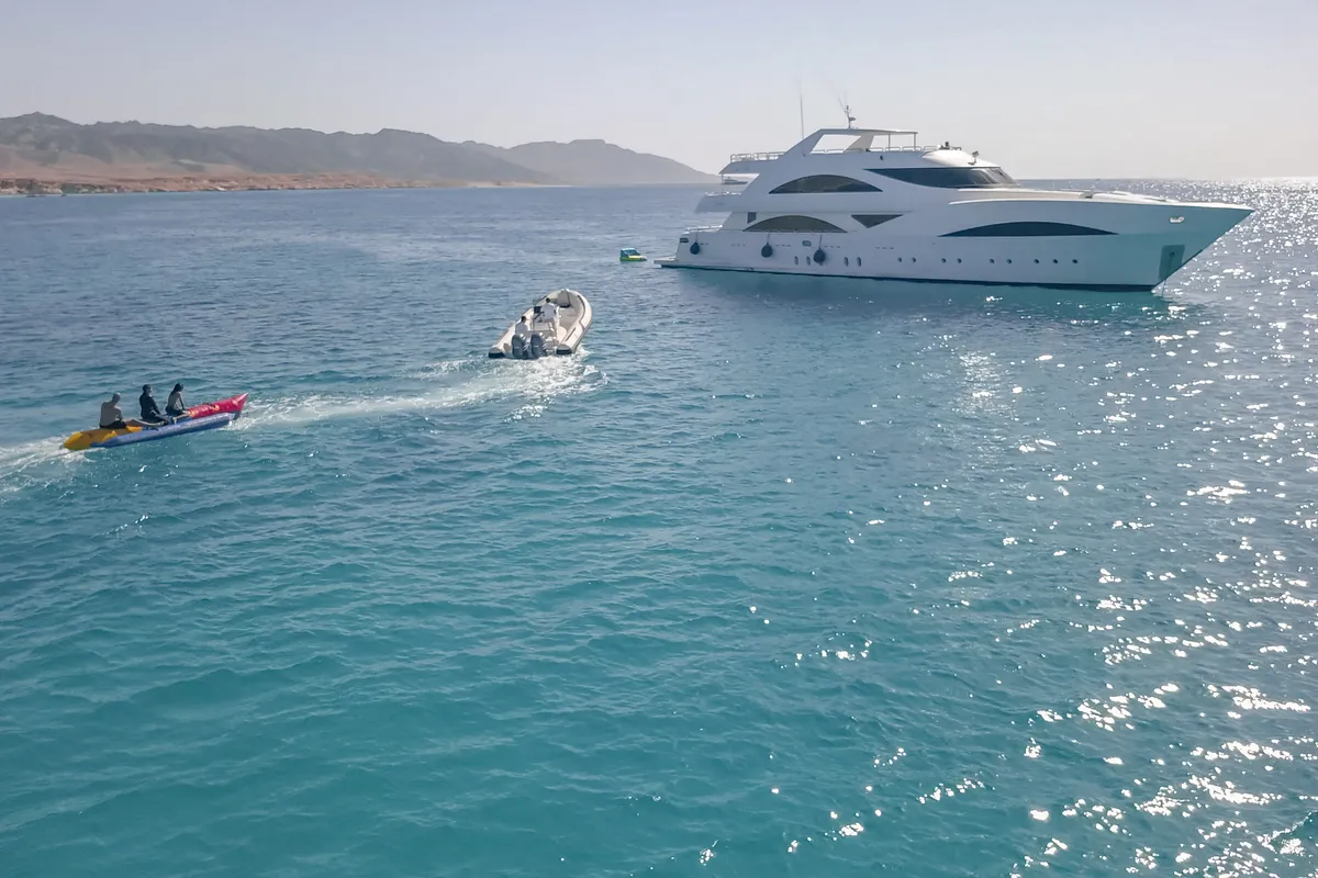 Exterior view of Seven Spices, a Gulet Luxury Motor Yacht motor yacht at El Gouna, Egypt