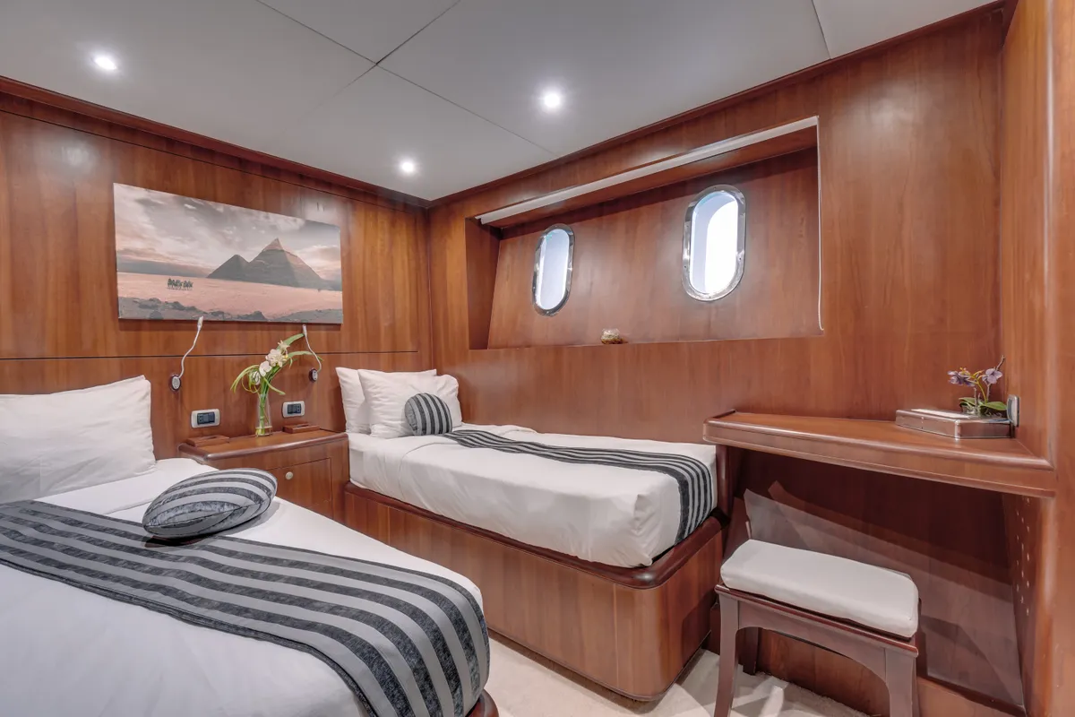 Cabin on Seven Spices, a Gulet Luxury Motor Yacht motor yacht at El Gouna, Egypt