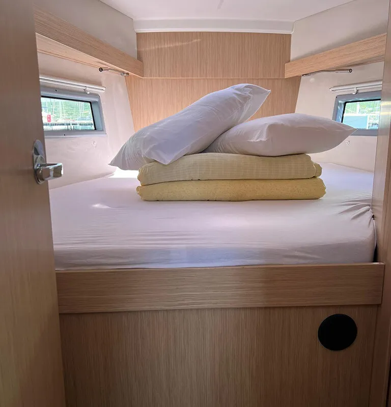 Cabin on Moya, a Bavaria C38 sailboat at Split, Croatia