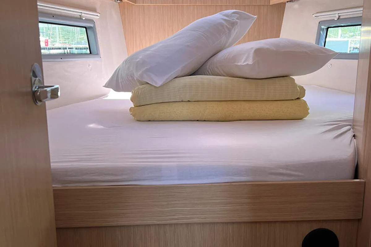 Cabin on Moya, a Bavaria C38 sailboat at Split, Croatia