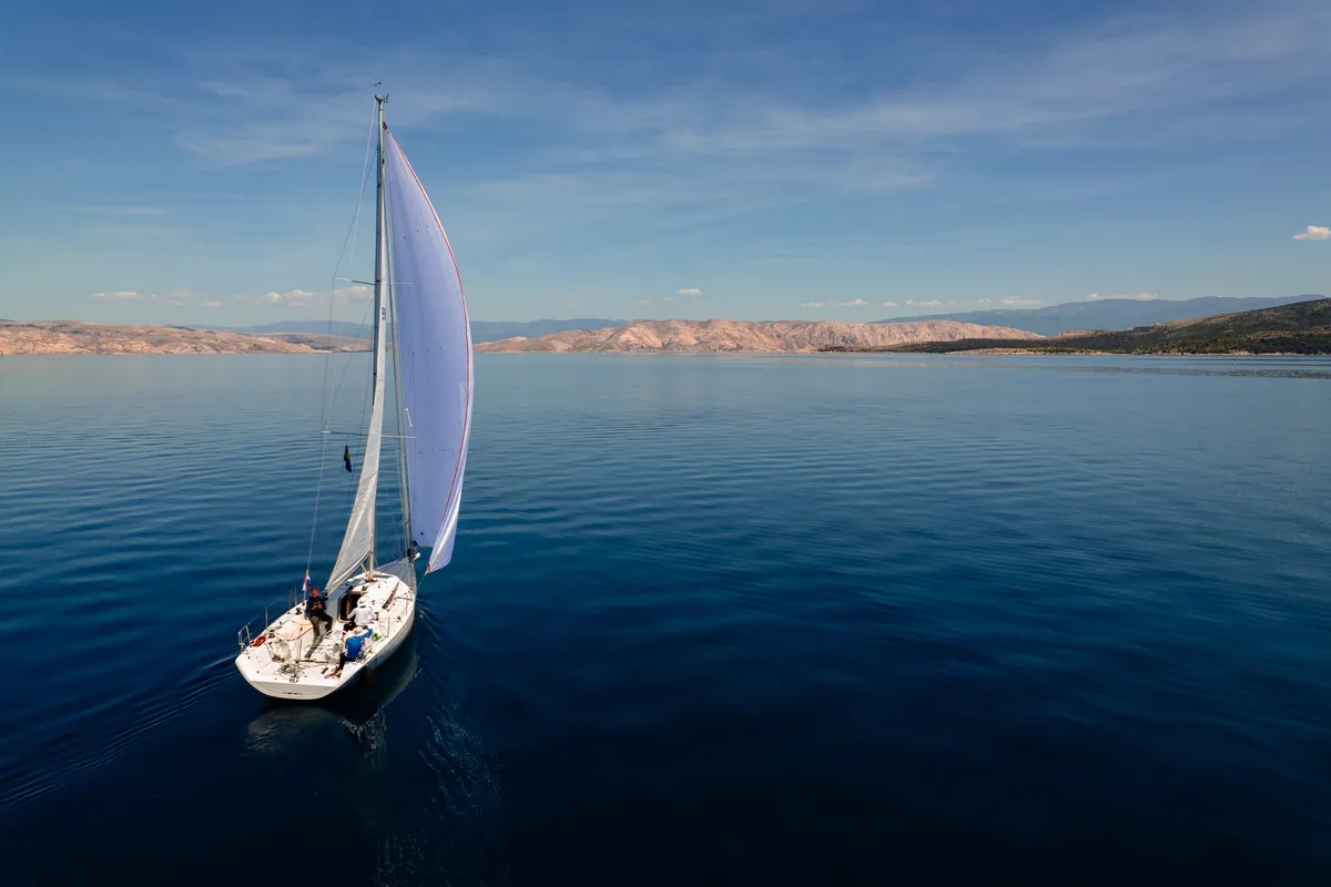 Bellissima, a Italia 9.98 sailboat at Punat, Croatia