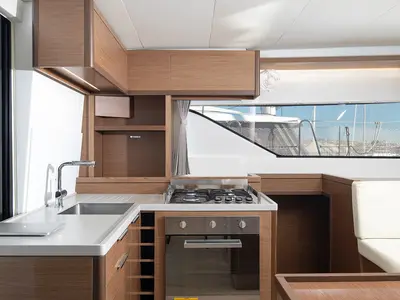 Galley of Aliana, a Lagoon 50 catamaran at Općina Medulin, Croatia
