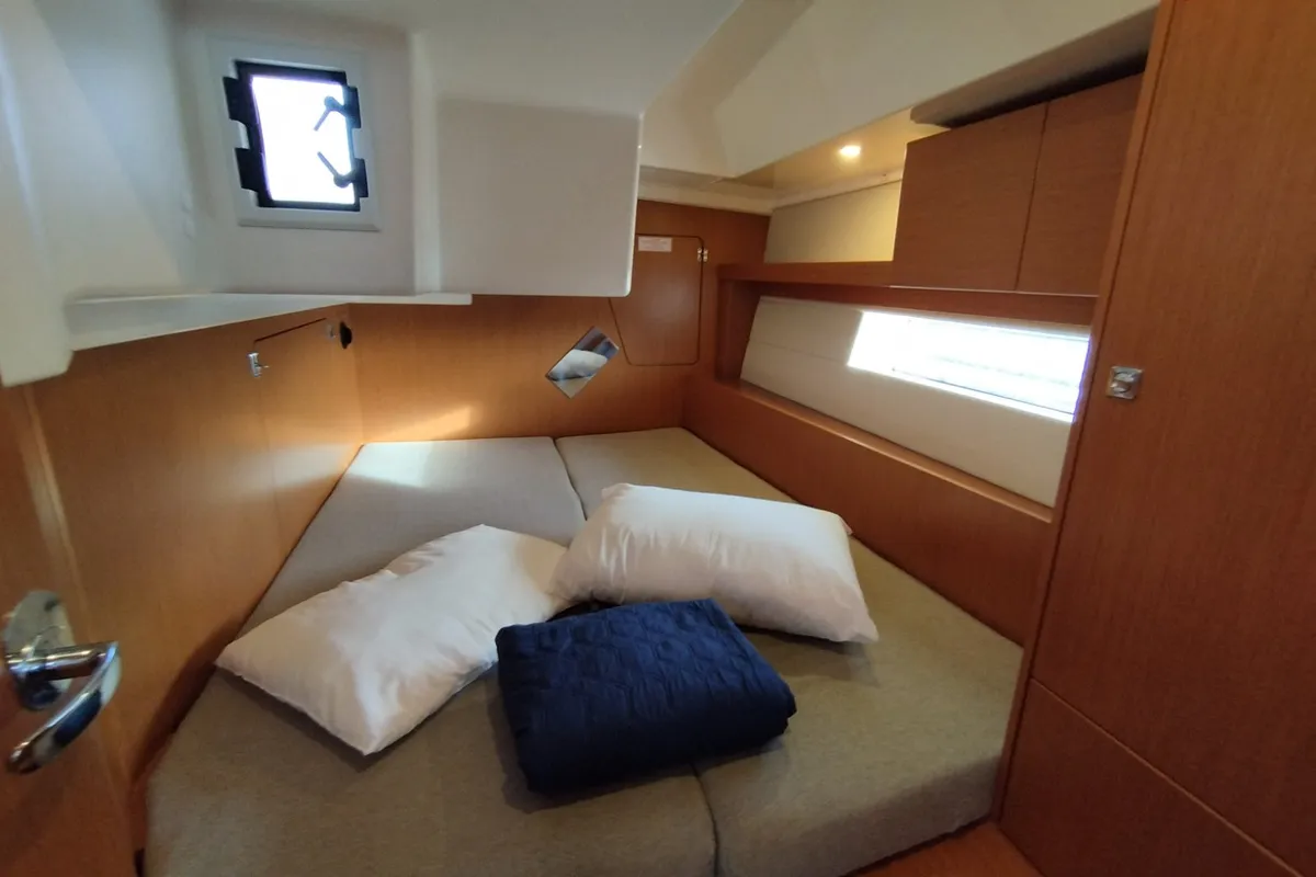 Cabin on Carpe Diem, a Bavaria C45 sailboat at Municipal Unit of Lefkada, Greece
