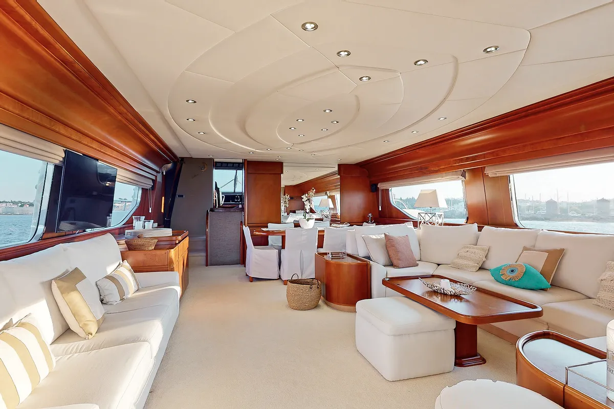 NATASSA ( ex LADY NATASA), a Ferretti 830 motor yacht at Rhodes, Greece
