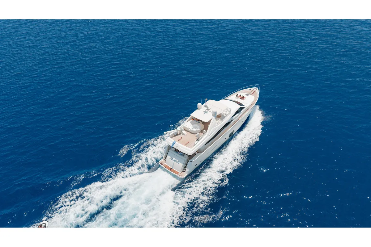 NATASSA ( ex LADY NATASA), a Ferretti 830 motor yacht at Rhodes, Greece