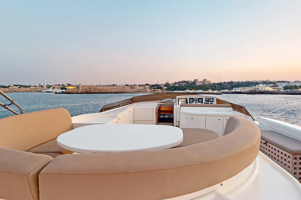 NATASSA ( ex LADY NATASA), a Ferretti 830 motor yacht at Rhodes, Greece