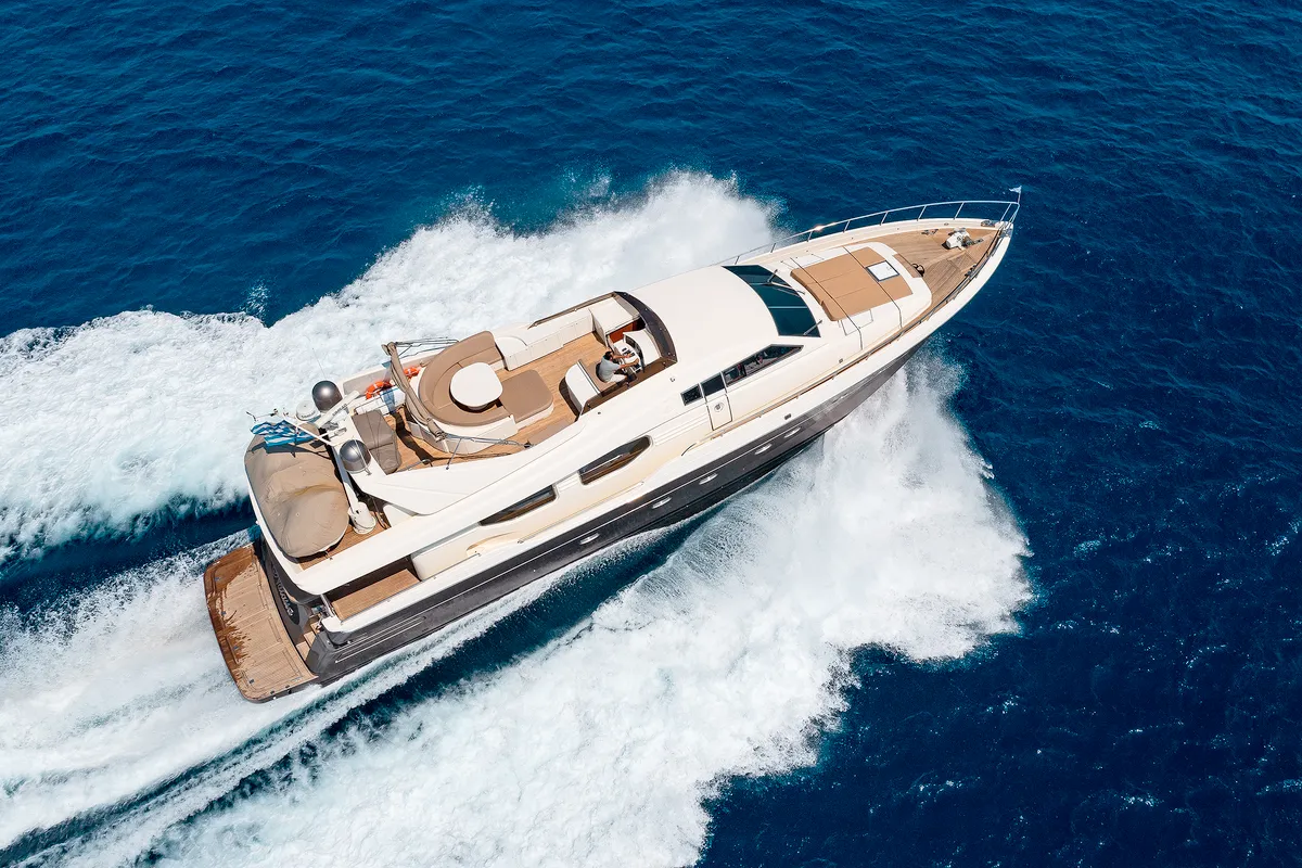 NATASSA ( ex LADY NATASA), a Ferretti 830 motor yacht at Rhodes, Greece