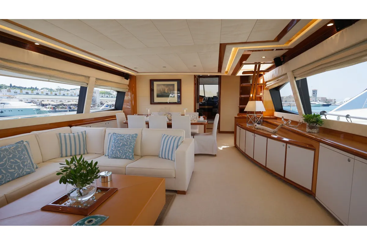 NATASSA ( ex LADY NATASA), a Ferretti 830 motor yacht at Rhodes, Greece