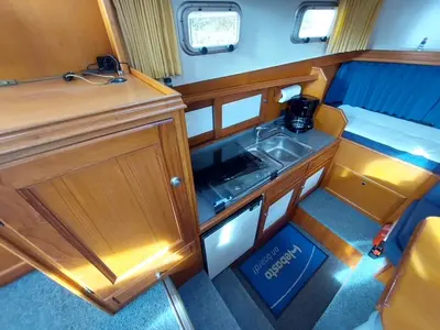 Galley of Maja, a Pedro Marin 30 motorboat at IJsselstein, Netherlands