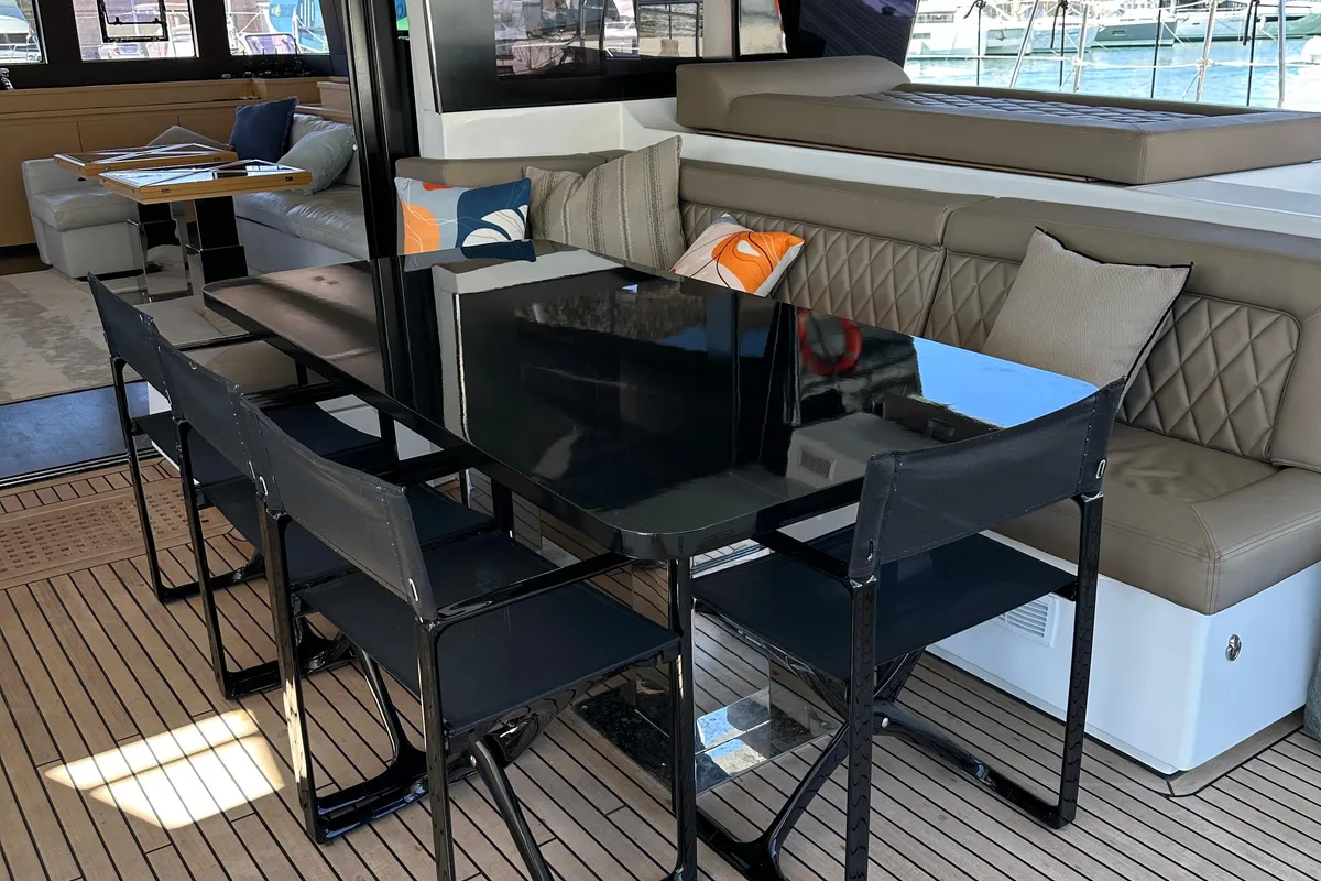 Premium +, a Lagoon Power 630 catamaran at Sitges, Spain