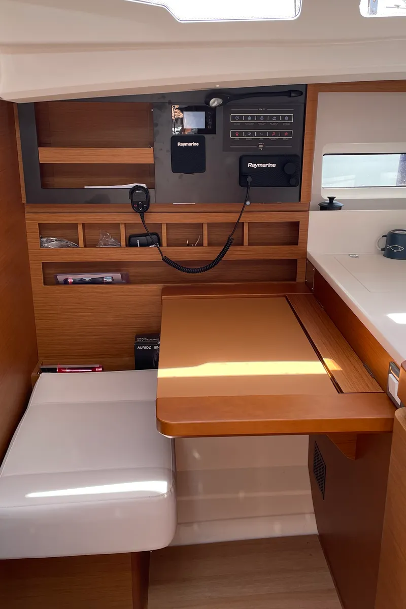 Ecstasea, a Jeanneau Sun Odyssey 440 sailboat at Lefkada, Greece